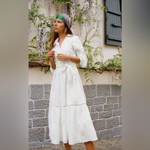 ZARA NEW WITH TAGS TRIMMED MIDI DRESS